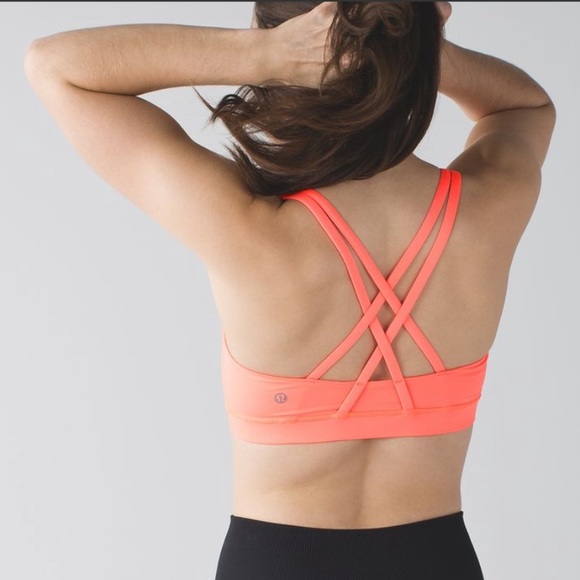 lululemon athletica Other - Lululemon Energy Bra Very Light Flare Pink / Orange Sz. 6. Rare color way.